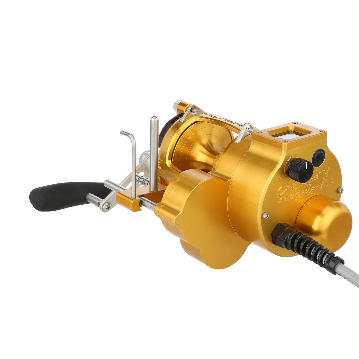 PENN International VI Hooker Electric 80 VISW Autostop Gold with FREE CHAOS  SW Series Rod and FREE Spooling from PENN/CHAOS - CHAOS Fishing