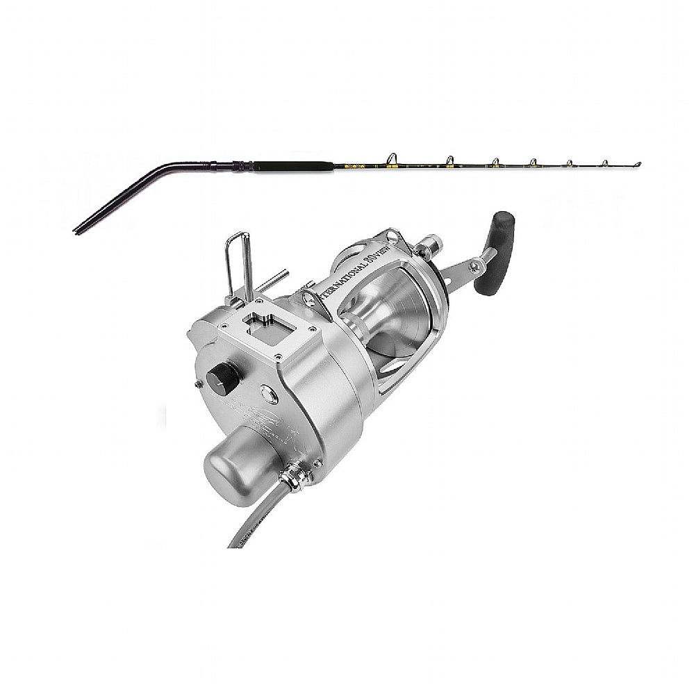 PENN International VI Hooker Electric 80 VISW Autostop Silver with FREE  CHAOS SW Series Rod and FREE Spooling from PENN/CHAOS - CHAOS Fishing