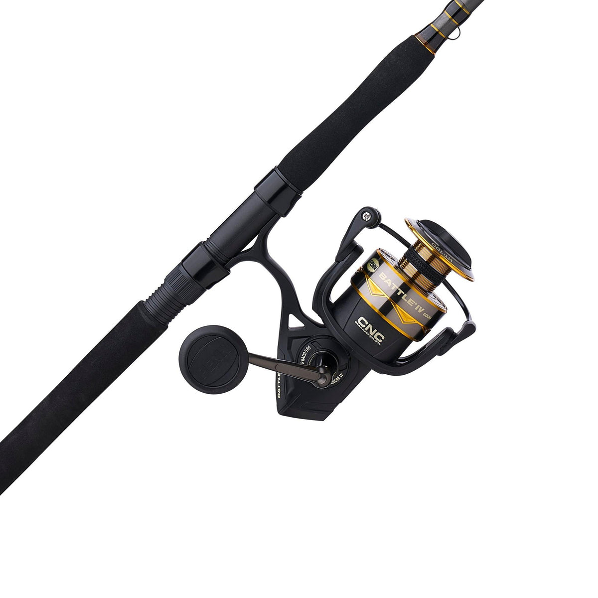 PENN Battle IV 6000 with 7FT Med-Heavy 3pc Travel Spinning Combo