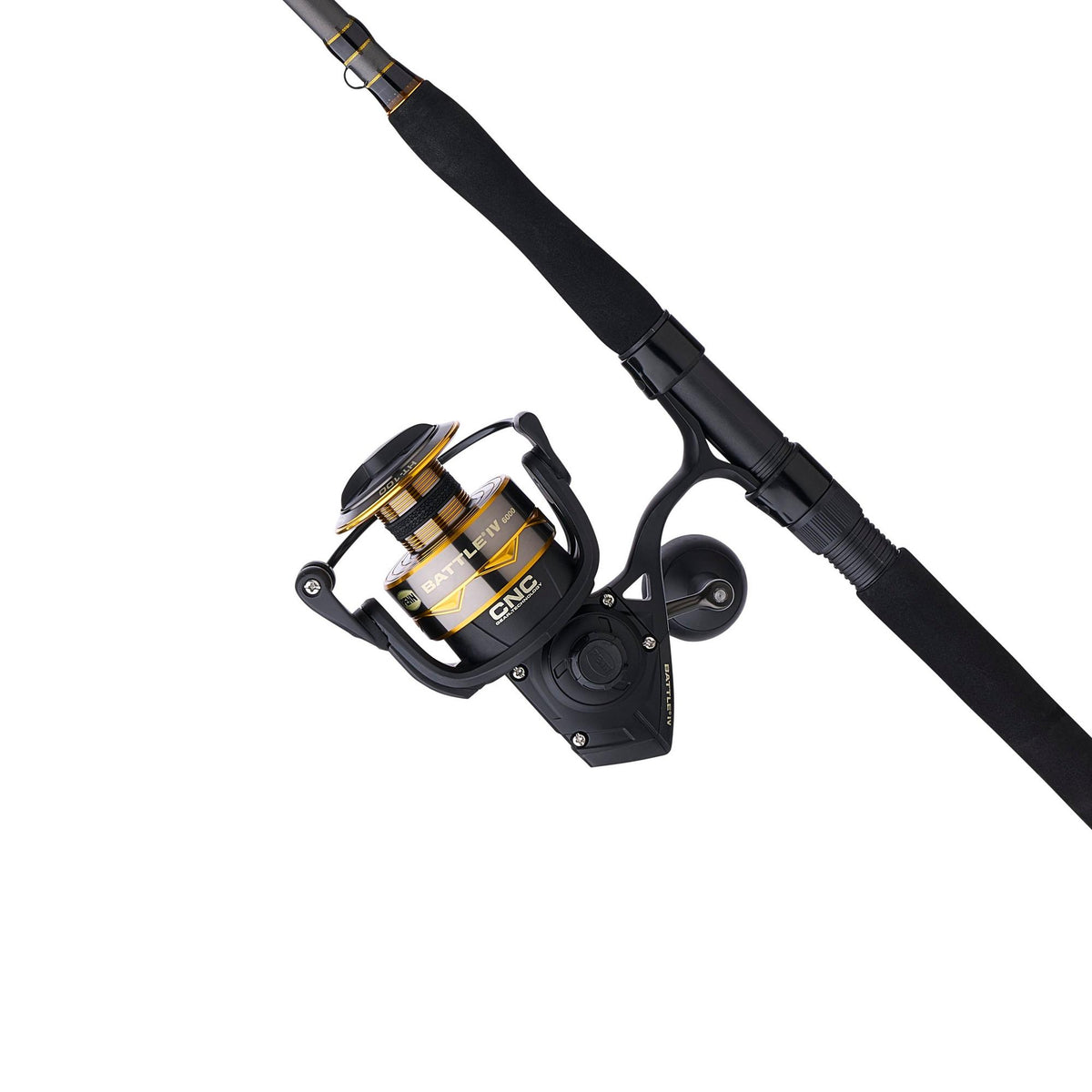 PENN Battle IV 6000 with 7FT Med-Heavy 3pc Travel Spinning Combo