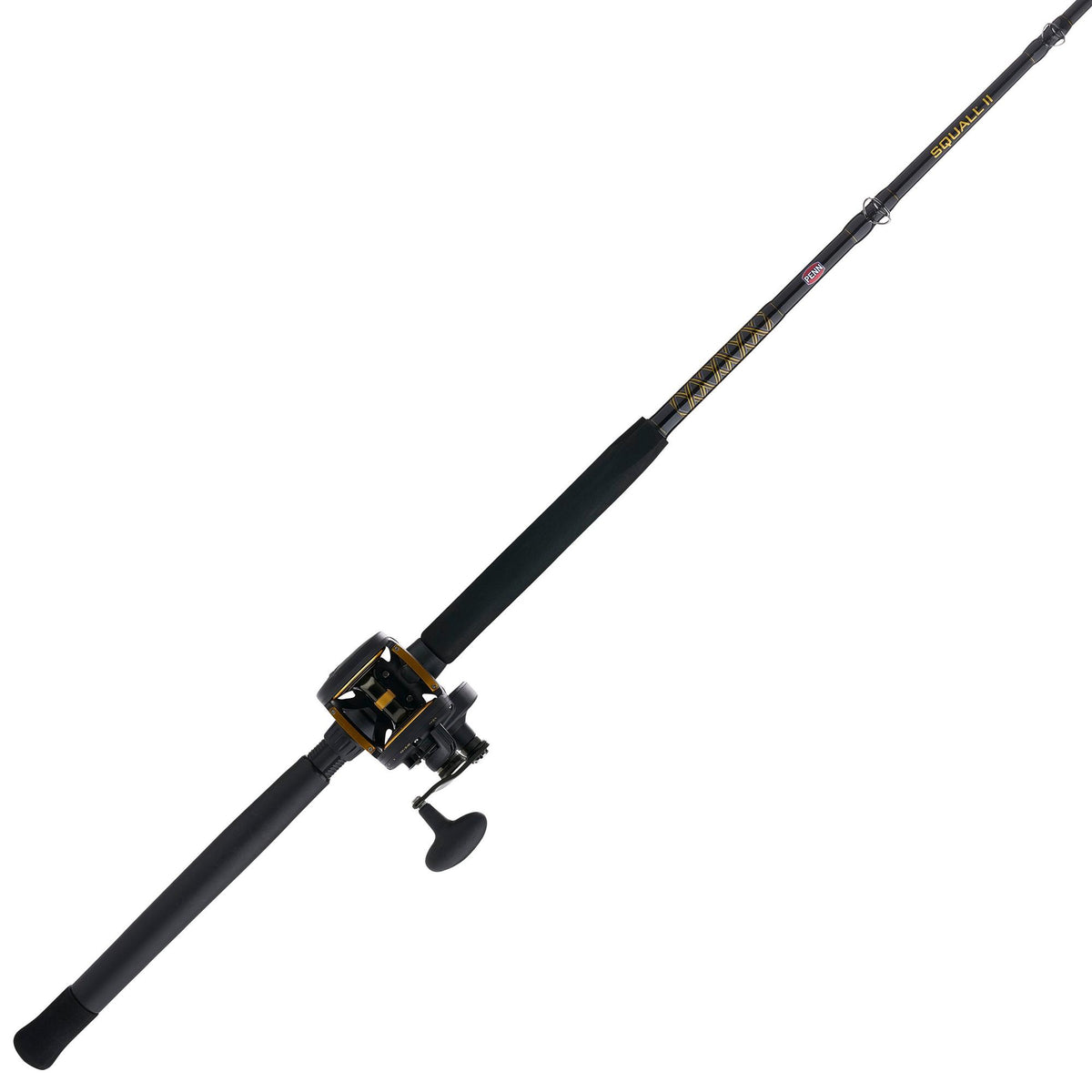 Penn Squall II 40 Lever Drag with 7FT Medium Rod Combo