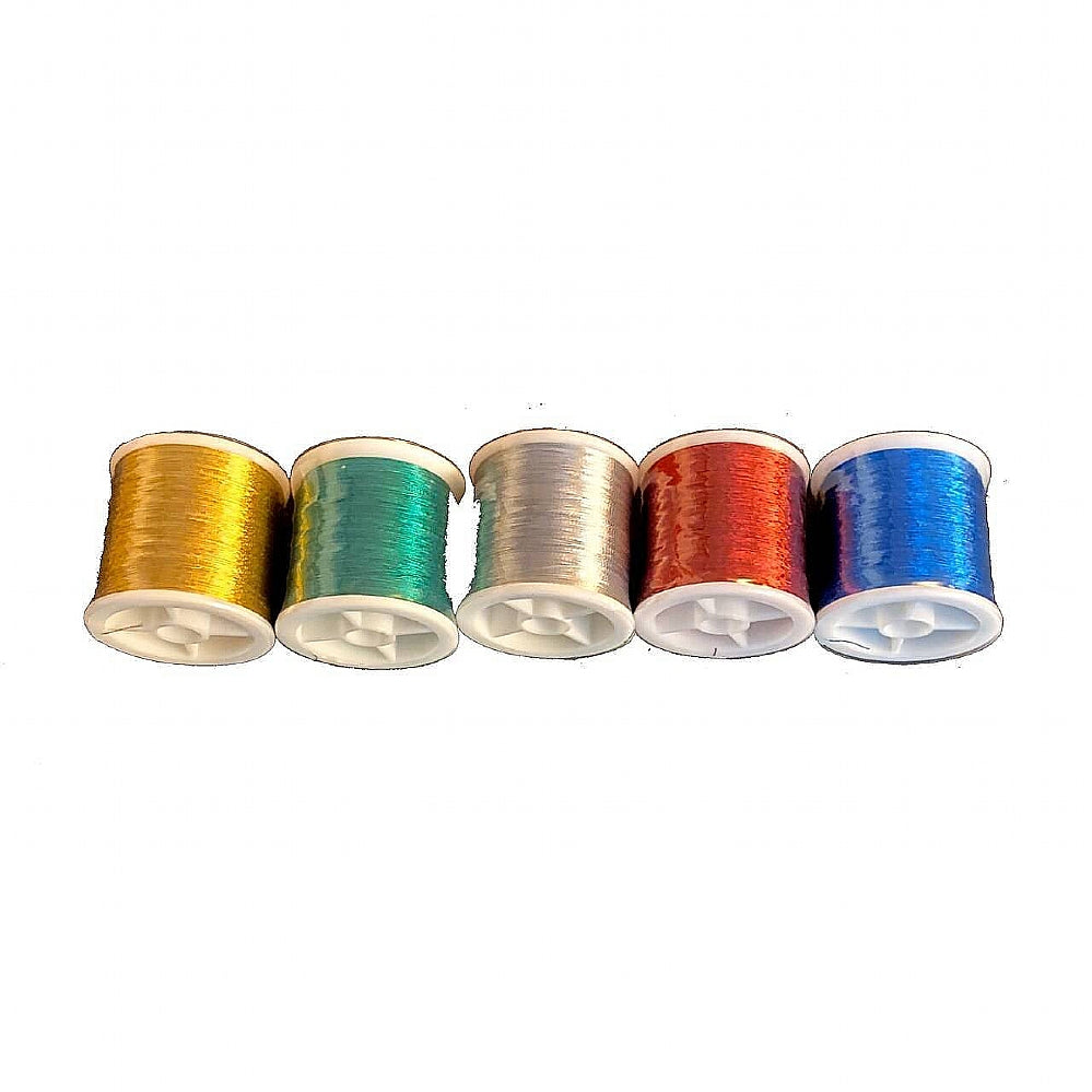 (8pcs*240yd) Kalavarma 240 Yards 220M Metallic Wrapping Thread for Fishing  Rod Guide 8 Color