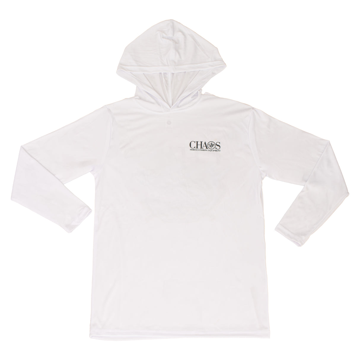 CHAOS "SFE" Logo BW - Xtreme-Tek Long Sleeve Hood