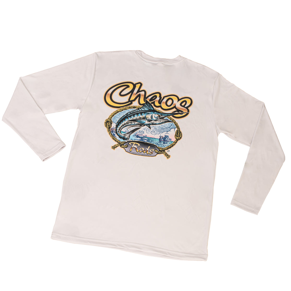 CHAOS "Rods" Logo BW - Mens Xtreme-Tek Long Sleeve Shirt