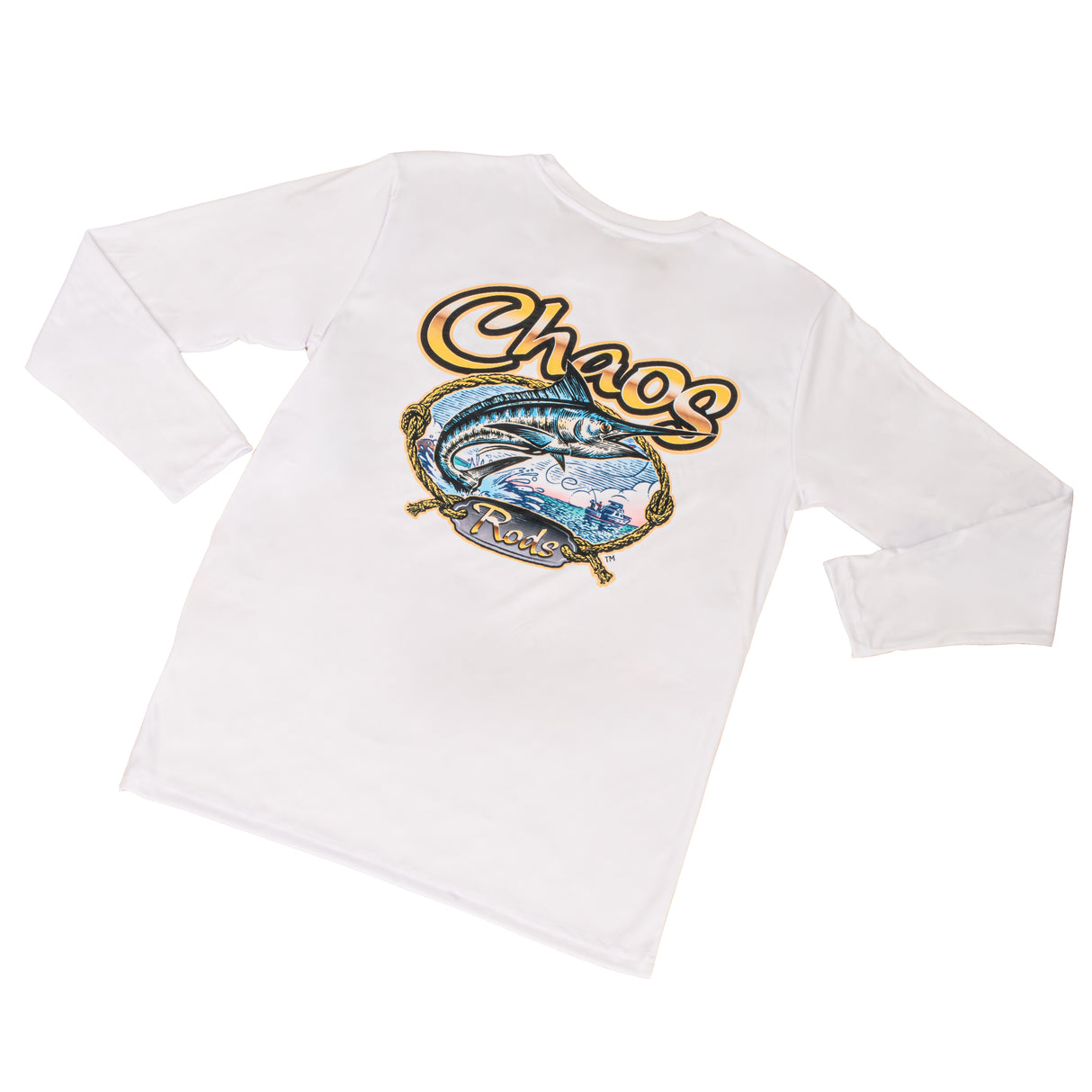 CHAOS "Rods" Logo BW - Mens Xtreme-Tek Long Sleeve Shirt