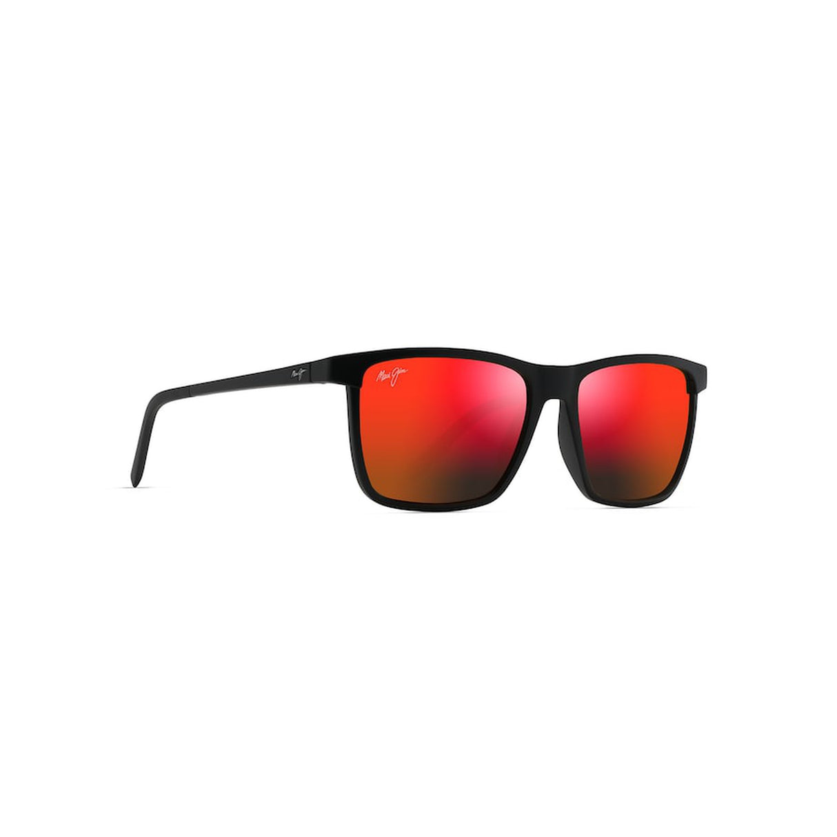 MAUI JIM One Way Sunglasses Matte Black | HAWAII LAVA