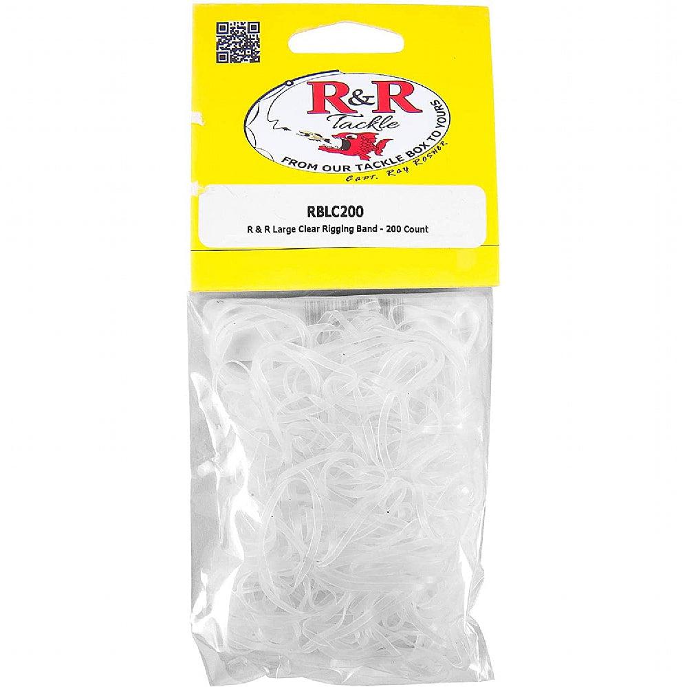 R&amp;R RBLC200 Large Clear Rigging Band - 200 Count