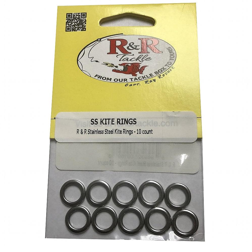 R&amp;R Stainless Steel Kite Rings - 9 mm