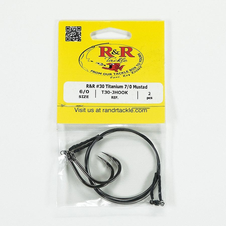 R&R Titanium wire with Mustad J Hook