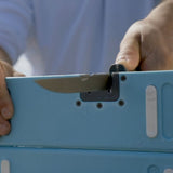 Toadfish Stowaway Folding Cutting Board with Built-in Knife Sharpner - Teal