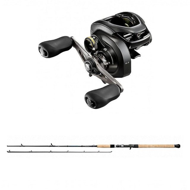 SHIMANO Curado 200PGK with Daiwa North East Inshore 6'6" Rod 66MLXB Combo