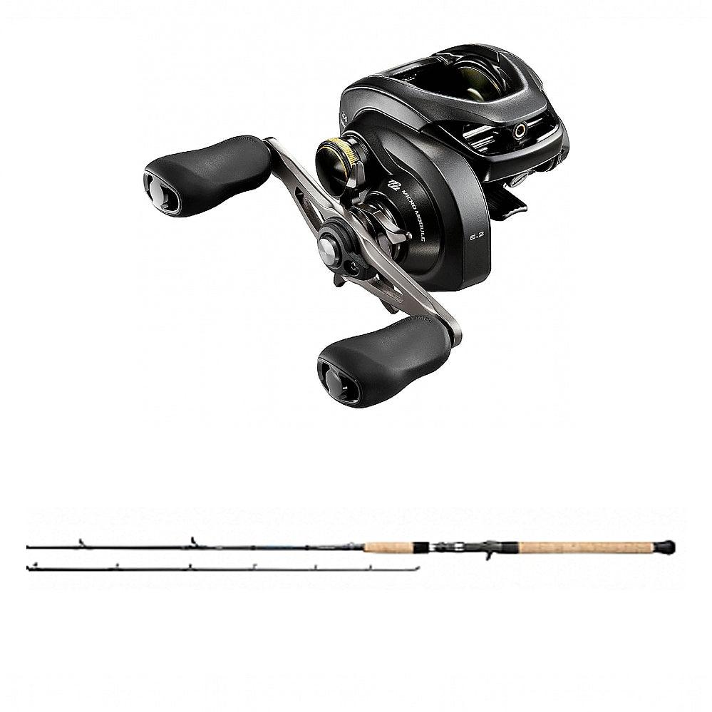 SHIMANO Curado 200PGK with Daiwa North East Inshore 6&#39;6&quot; Rod 66MLXB Combo