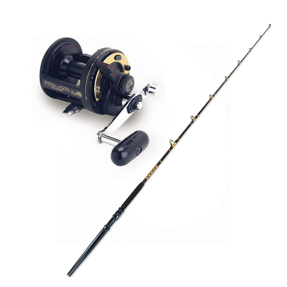 Shimano TLD 15 and CHAOS K 30-60 6FT6IN Live Bait Gold Rod