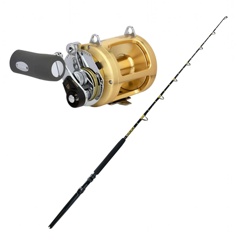 CHAOS ECL 30-50 2PC 6FT Gold Rod with Conventional Reel Combo