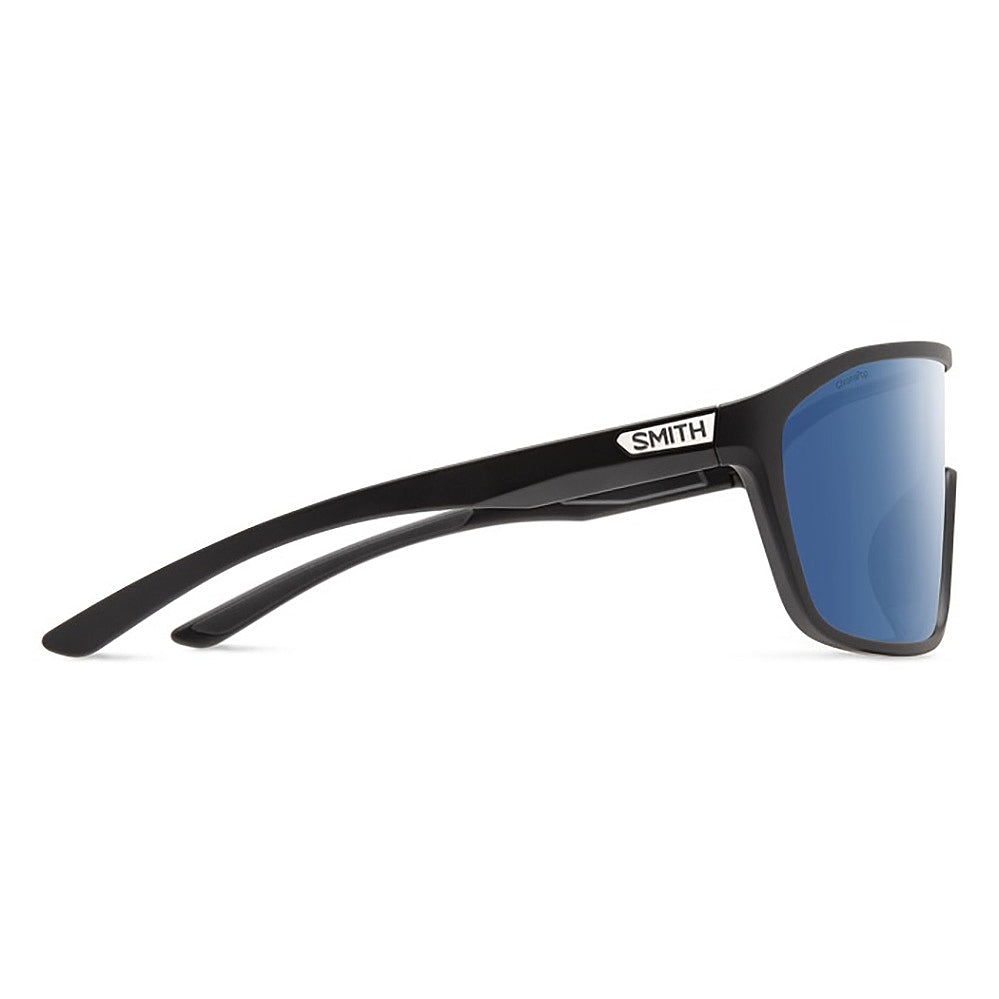 SMITH Boomtown Matte Black - ChromaPop Polarized Blue Mirror