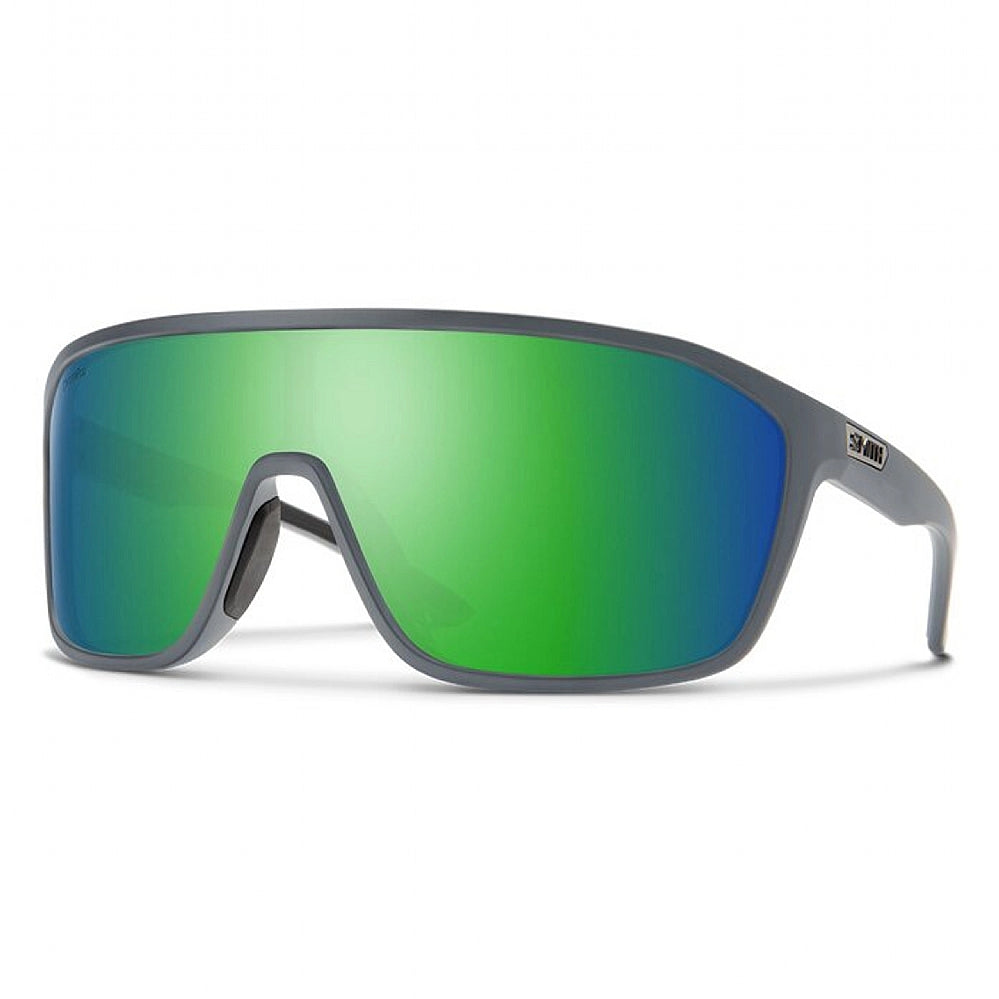 SMITH Boomtown Matte Cement - ChromaPop Polarized Green Mirror Lens