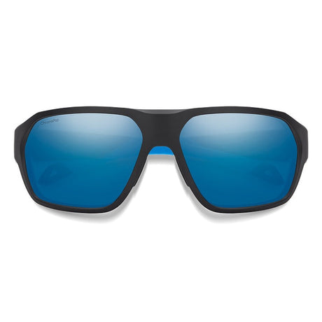 SMITH Deckboss Matte Black Blue - ChromaPop Glass Polarized Blue Mirror