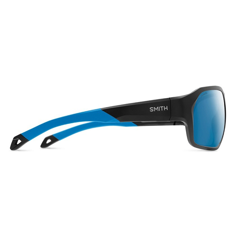 SMITH Deckboss Matte Black Blue - ChromaPop Glass Polarized Blue Mirror