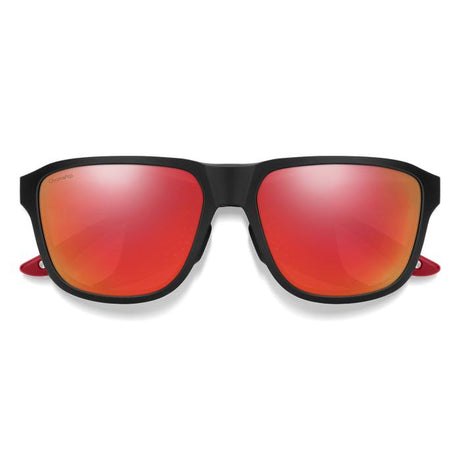 SMITH Embark TNF Matte Black / Horizon Red | ChromaPop Polarised Red Mirror