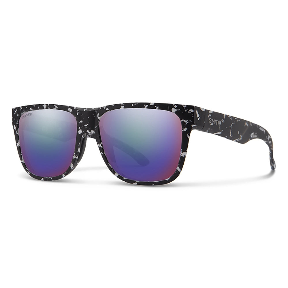 SMITH Lowdown 2 Matte Black Marble - ChromaPop Polarised Violet Mirror