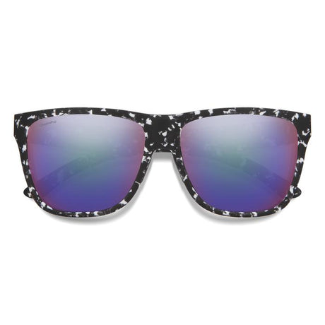 SMITH Lowdown XL 2 Matte Black Marble | ChromaPop Polarized VIolet Mirror