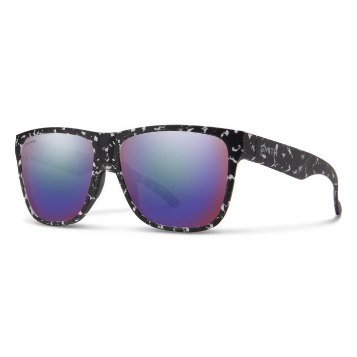 SMITH Lowdown XL 2 Matte Black Marble | ChromaPop Polarized VIolet Mirror