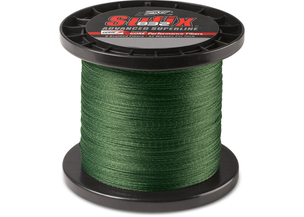 Sufix 832 Advanced Superline Braid Lo-Vis Green 3500YDS 130lb