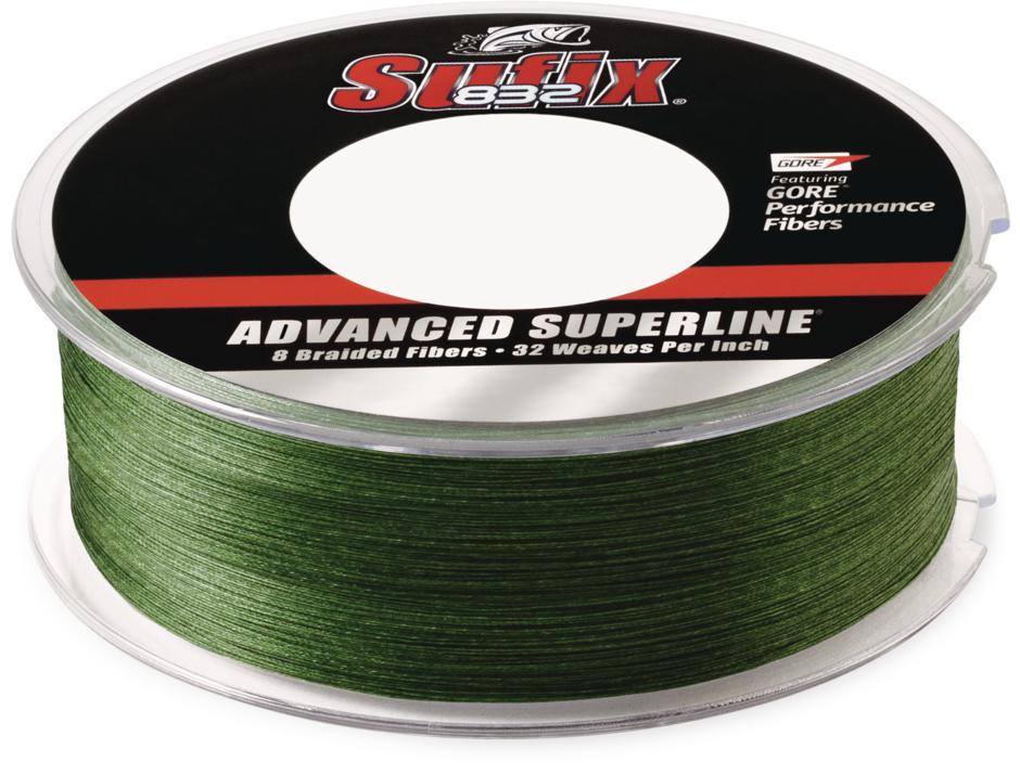 Sufix 832 Advanced Superline Braid - 20lb - Low-Vis Green 