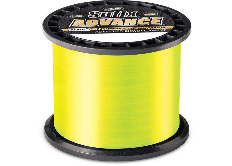 SUFIX Advance Monofilament — Neon Lime / 20# / 1200 yard
