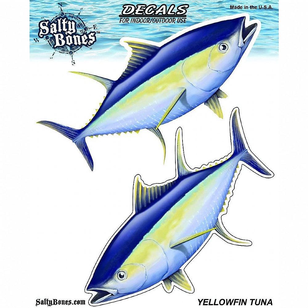 Salty Bones BPF2480 Double Yellowfin Tuna Decal