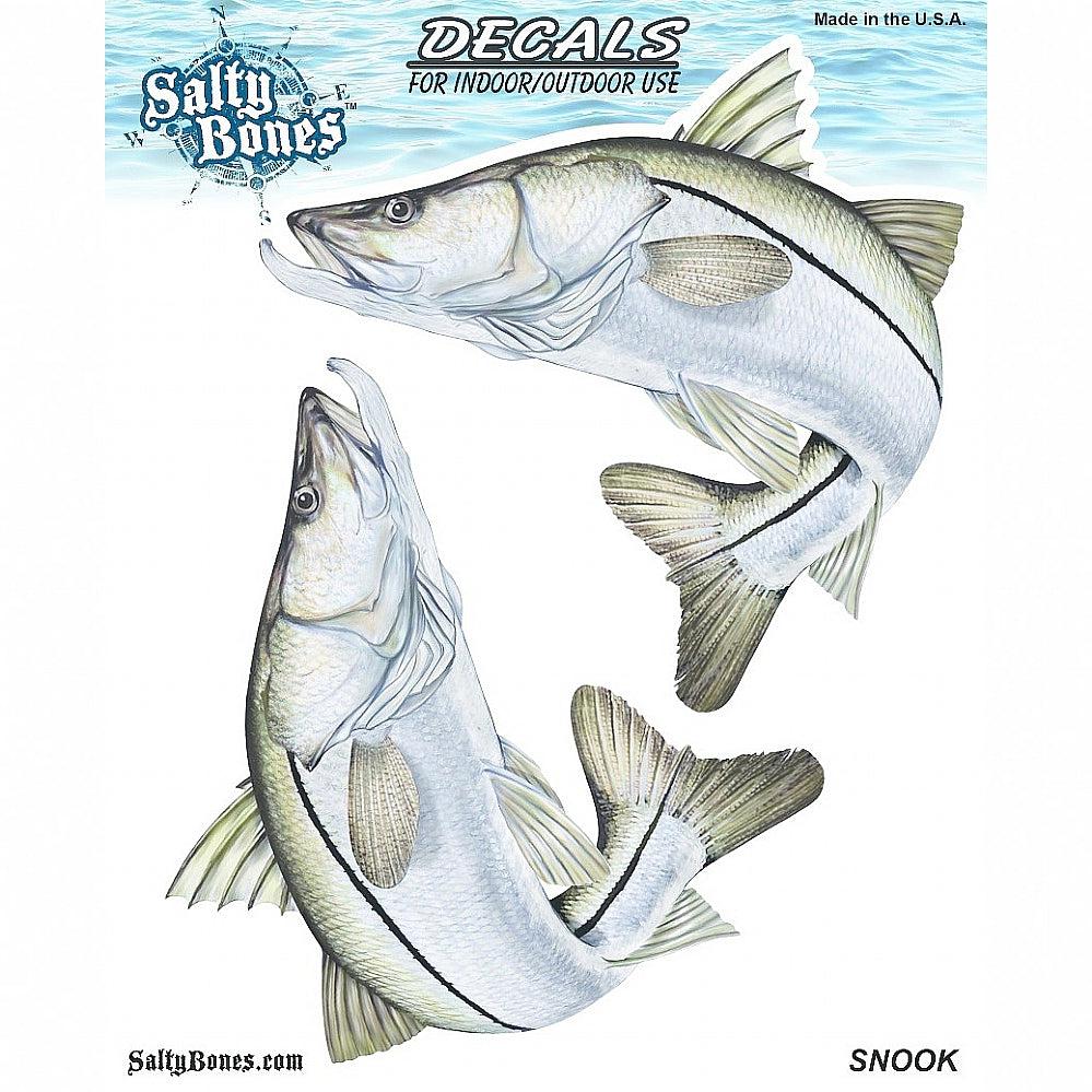 Salty Bones BSD2476 Decal, Double Snook