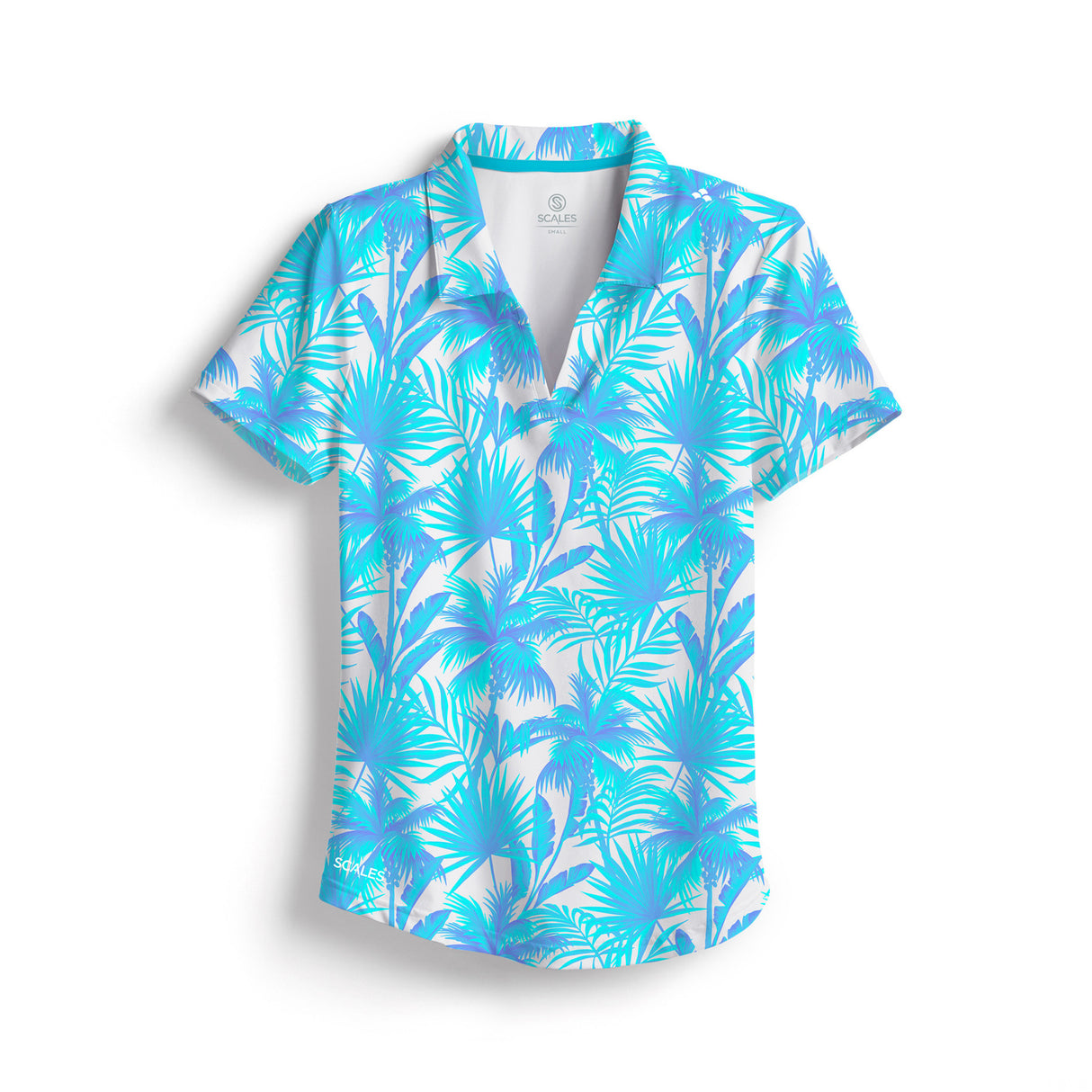 SCALES Palm City Womens Short Sleeve Polo