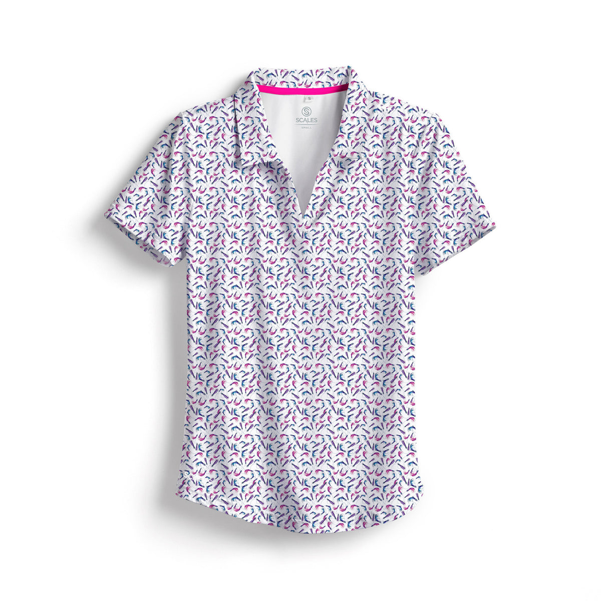 SCALES Lures of the Sea Womens Short Sleeve Polo