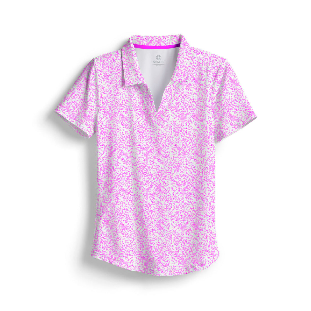 SCALES Simple Days Womens Short Sleeve Polo