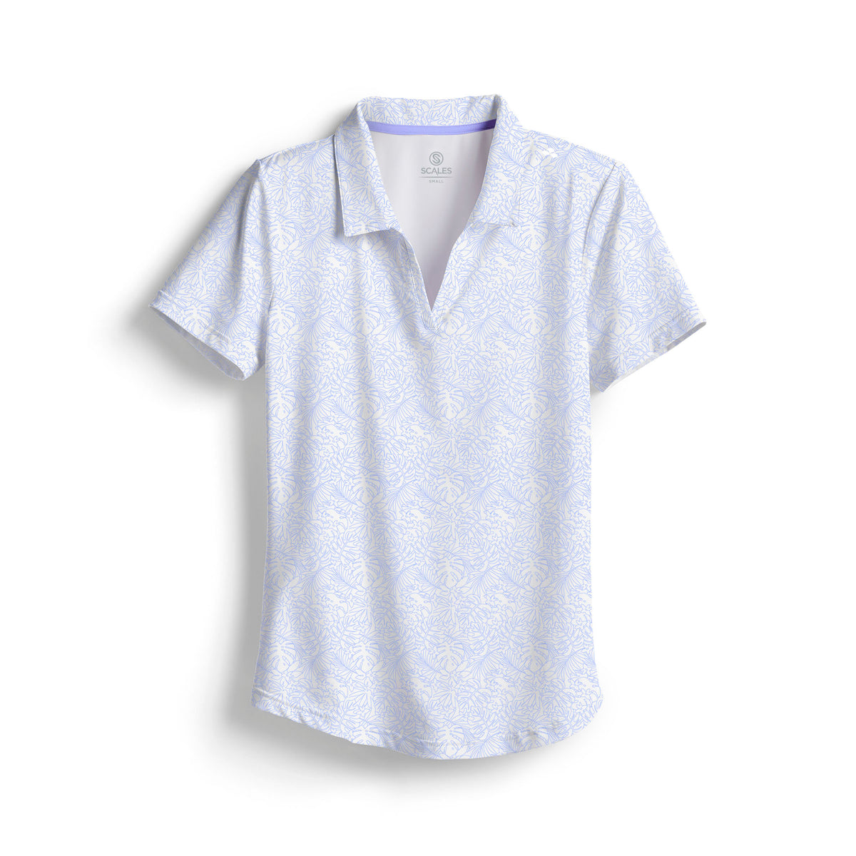SCALES Simple Days Womens Short Sleeve Polo
