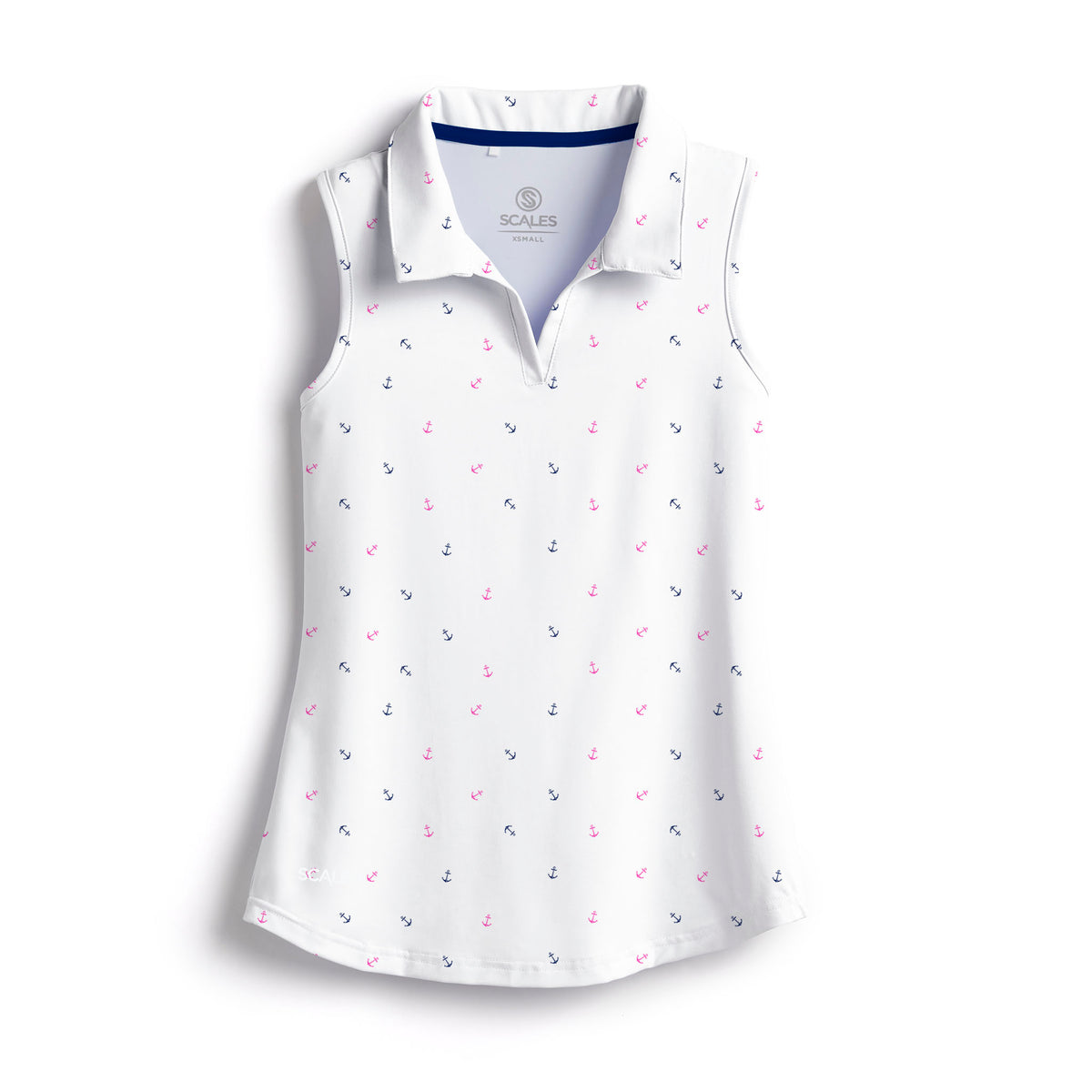 SCALES Anchored Sleeveless Womens Polo