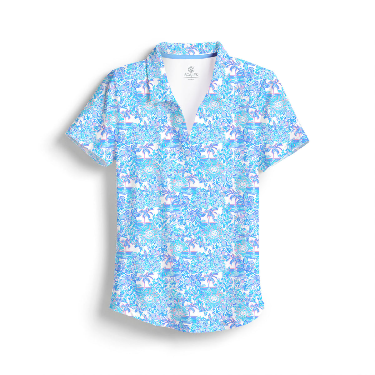 SCALES Daily Sunshine Womens Short Sleeve Polo