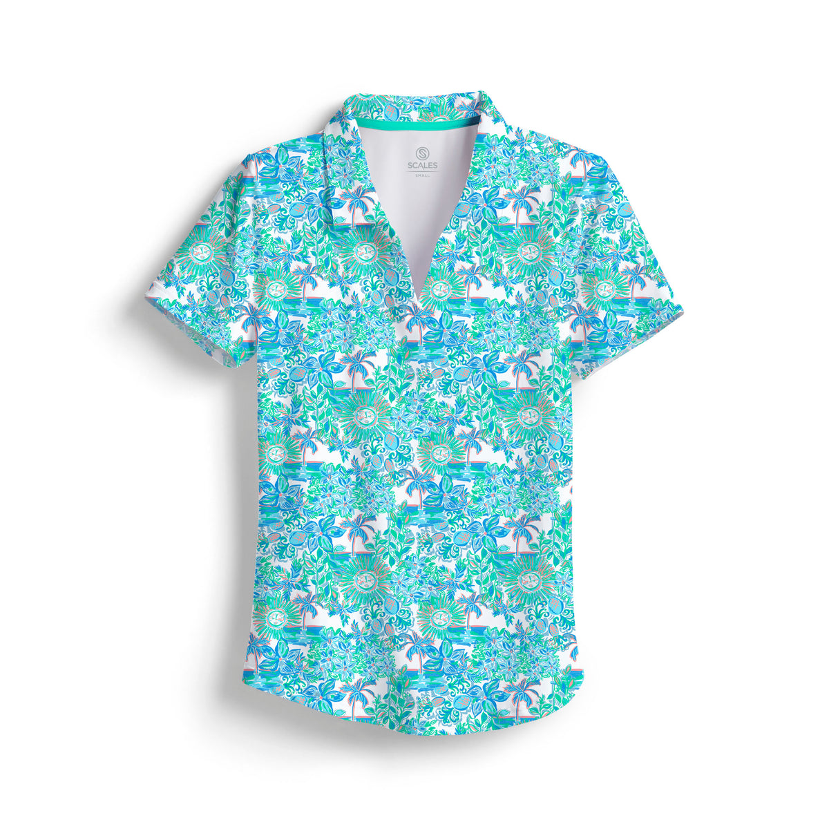 SCALES Daily Sunshine Womens Short Sleeve Polo