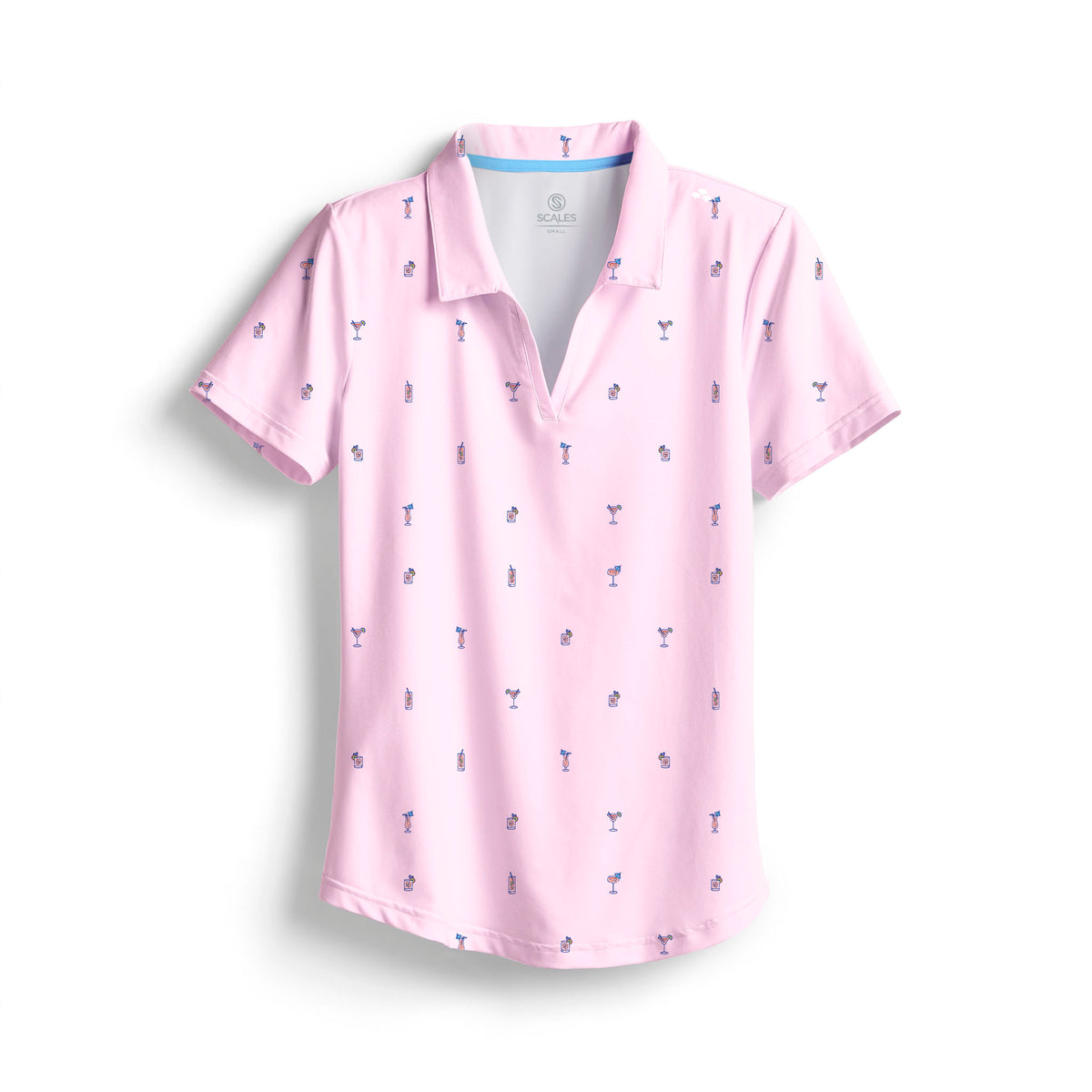SCALES Cheers Womens Short Sleeve Polo