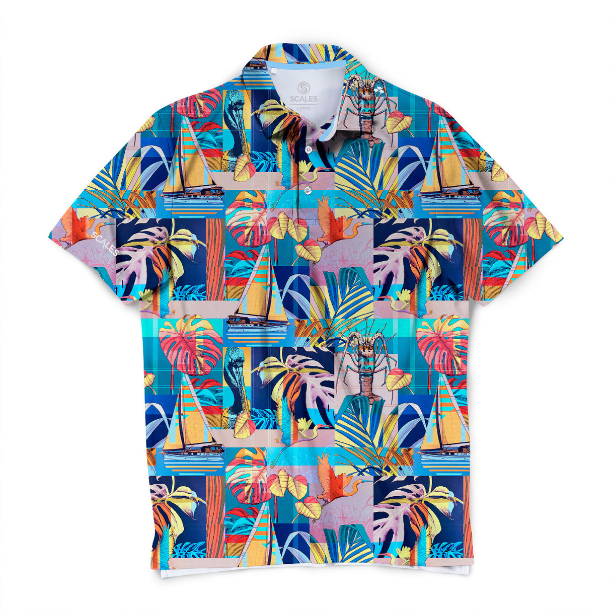 SCALES FLA Living Short Sleeve Polo