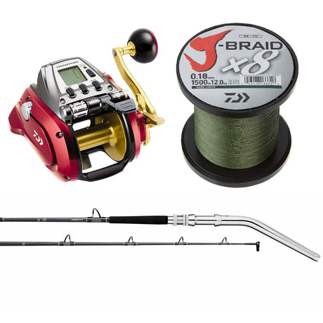 Seaborg with x4 J-Braid and TANACOM DENDOH DEEP DROP ROD 56H