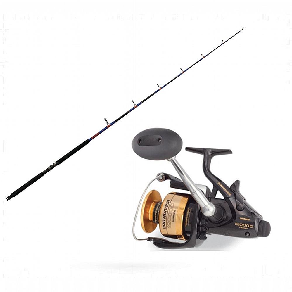 Shimano Baitrunner 12000D spinner Reel with STSP 15-50 6&#39;6&quot; CHAOS Gold Combo