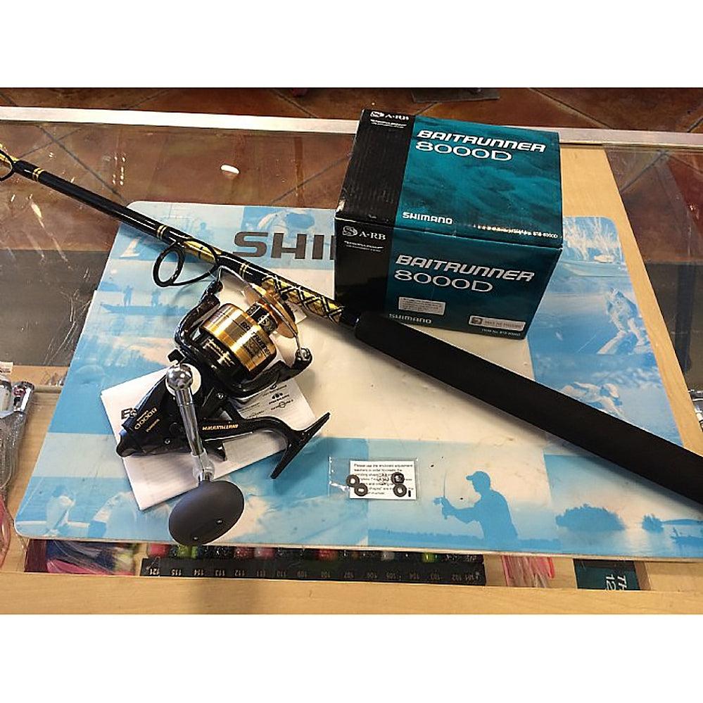 Shimano Baitrunner 8000D spinner Reel with SP 15-30 6'6 CHAOS Gold Combo