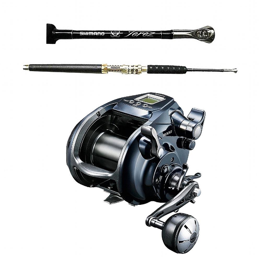Shimano Forcemaster 9000A Electric Reel and the SHIMANO Terez Kite Rod TZC 2&#39;8&quot; Rod Combo