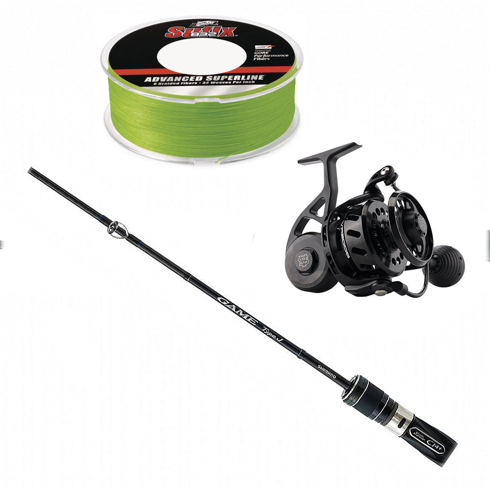 Shimano Game Type J 5&#39;3&quot; XXH Spinning w/ Van Staal VR 125B &amp; Sufix 832 Braid