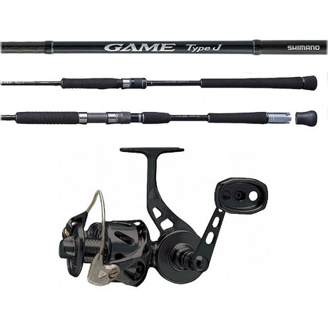 Shimano Game Type J Spinning Rod H 56 5FT6IN with Spinning Reel Combo