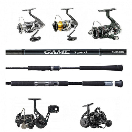 Shimano Game Type J Spinning Rod H 56 5FT6IN with Spinning Reel Combo