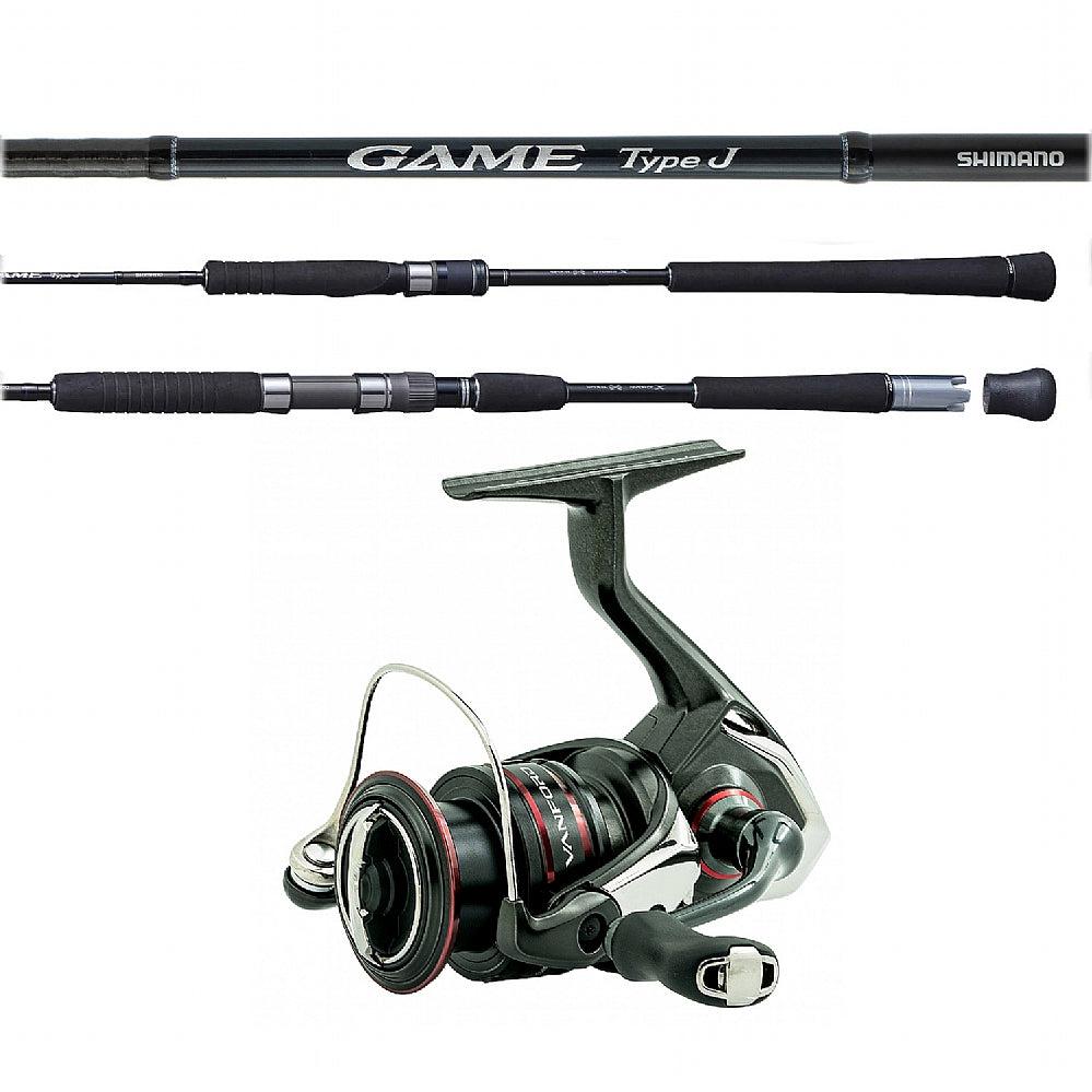 Shimano Game Type J Spinning Rod M 6FT2IN with Spinning Reel Combo