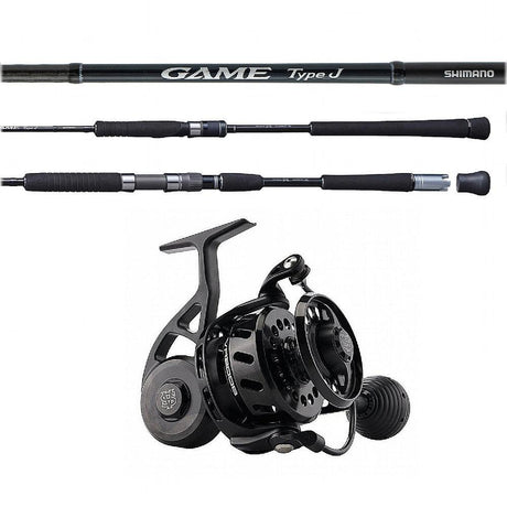 Shimano Game Type J Spinning Rod XXH 53 5'3" with Spinning Reel Combo