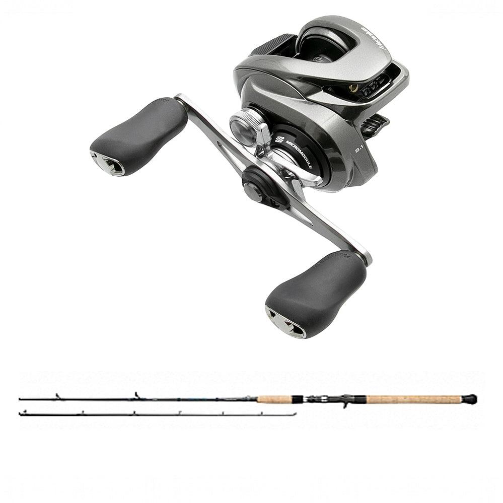 Shimano Metanium MGL151HGB with Daiwa North East Inshore 6'6" Rod 66MLXB Combo